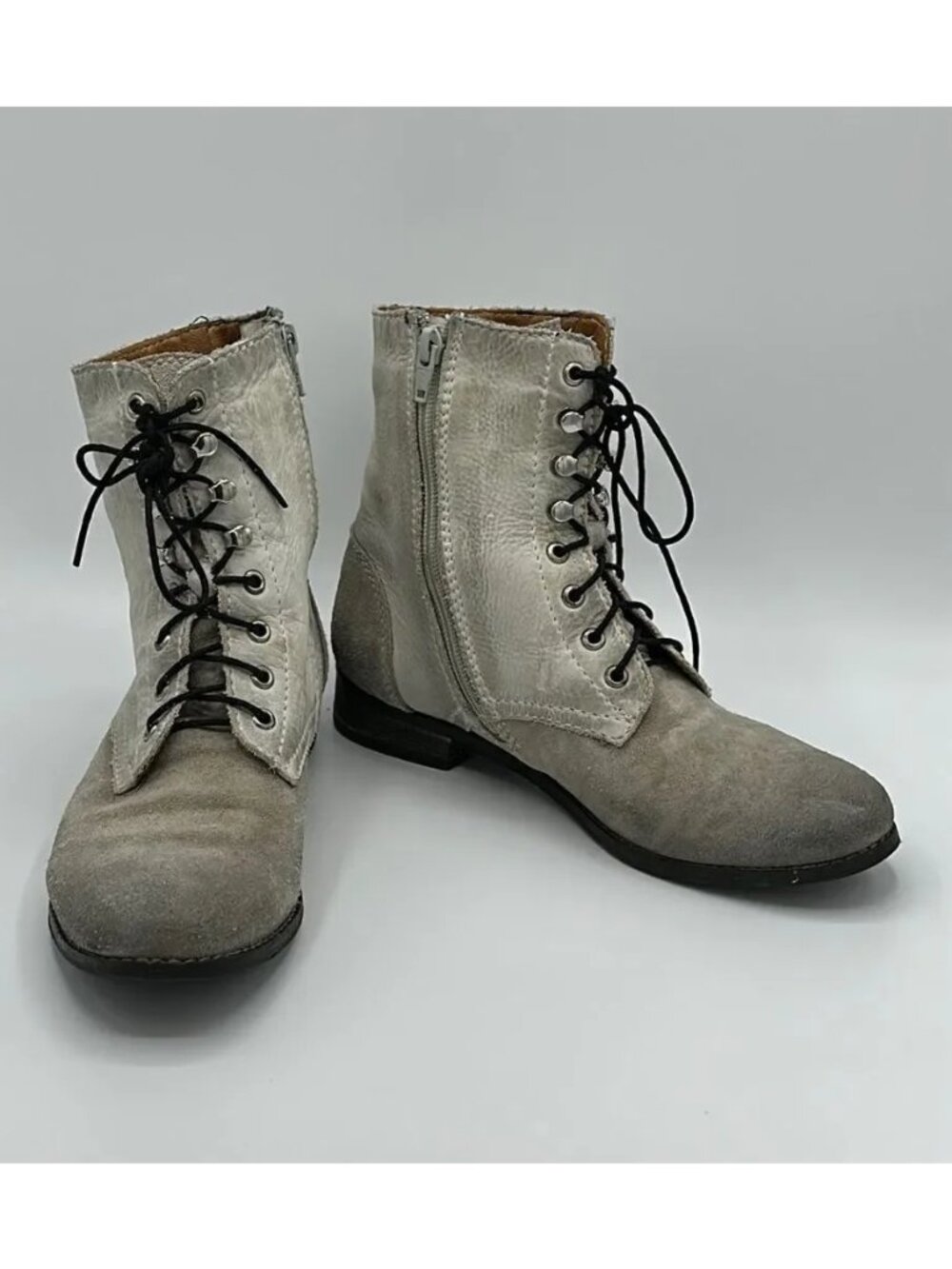 Rebels Boots Grunge Size 6.5M 6.5 Sueded Leather Gray